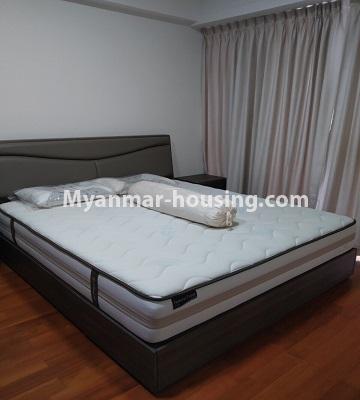 Myanmar real estate - for rent property - No.4483 - New condominium room in Crystal Tower, Sanchaung! - single bedroom