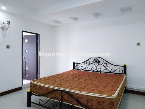 Myanmar real estate - for rent property - No.4485 - Furnished condominium room for rent in Downtown! - master bedroom