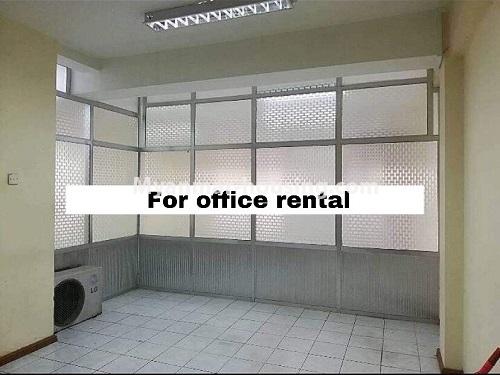 Myanmar real estate - for rent property - No.4486 - Large office room for rent on Kannar Road, Ahlone! - inside view of the room