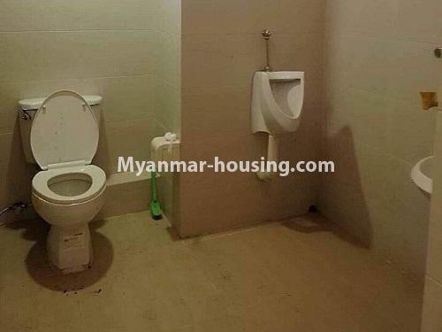 Myanmar real estate - for rent property - No.4486 - Large office room for rent on Kannar Road, Ahlone! - bathroom 2