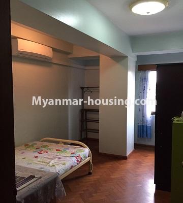 ミャンマー不動産 - 賃貸物件 - No.4487 - Furnished condominium room for rent in Shwe Gon Daing Tower, Bahan! - single bedroom 1
