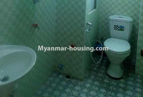 Myanmar real estate - for rent property - No.4488 - Mini condominium room for rent near South Okkalapa Yatana Road. - bathroom