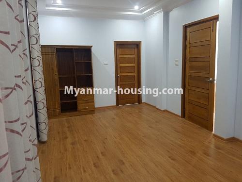 Myanmar real estate - for rent property - No.4491 - Two storey landed house for residence or office for rent in Yankin! - upstairs living room