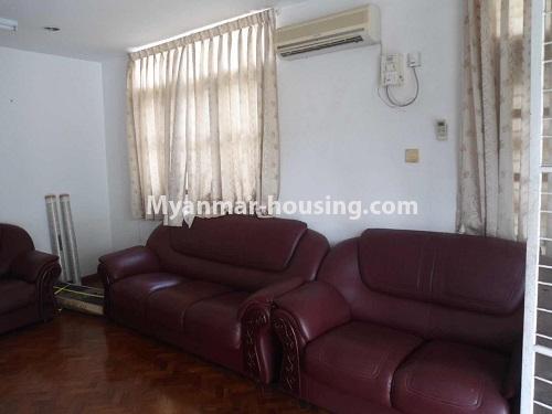 ミャンマー不動産 - 賃貸物件 - No.4492 - Furnished two storey house for rent in F.M.I City, Hlaing Thar Yar! - downstairs living room