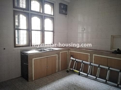 ミャンマー不動産 - 賃貸物件 - No.4493 - Two storey landed house for office or residence for rent in Dagon! - kitchen 