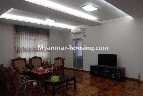 Myanmar real estate - for rent property - No.4494 - Decorated and furnished room for residence in Yaw Min Gyi Area, Dagon! - living room