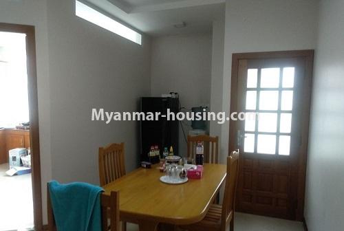 Myanmar real estate - for rent property - No.4494 - Decorated and furnished room for residence in Yaw Min Gyi Area, Dagon! - dining area