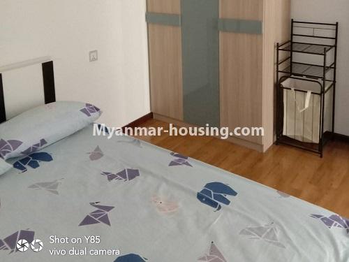 缅甸房地产 - 出租物件 - No.4495 - Modern room in Sanchaung Garden Residence for rent in Sanchaung! - bedroom 1