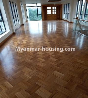 Myanmar real estate - for rent property - No.4496 - Half and three storey building for showroom options on South Okkalapa Main Road. - third floor view