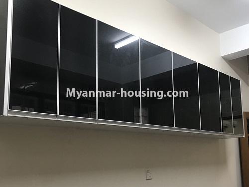 Myanmar real estate - for rent property - No.4497 - Two storey landed house with office option or residence option for rent in Bahan! - kitchen cabinet 