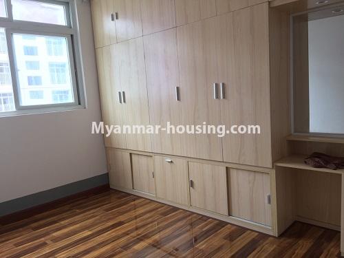 Myanmar real estate - for rent property - No.4498 - Two bedroom condominium room in Botahtaung Time Square! - master bedroom