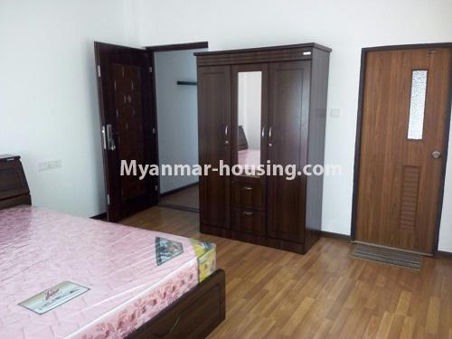 Myanmar real estate - for rent property - No.4500 - Furnished landed house with four master bedrooms for rent in Bahan! - master bedroom 1