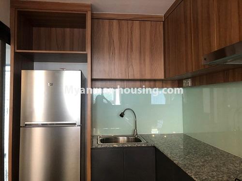 缅甸房地产 - 出租物件 - No.4502 - Furnished room in Sanchaung Garden Condominium for rent in Sanchaung! - kitchen view