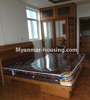မြန်မာအိမ်ခြံမြေ - ငှားရန် property - No.4505 - စမ်းချောင်းမြို့နယ် Sanchaung Garden ကွန်ဒိုတွင် ပရိဘောဂပါပြီး အခန်းငှားရန် ရှိသည်။single bedroom view