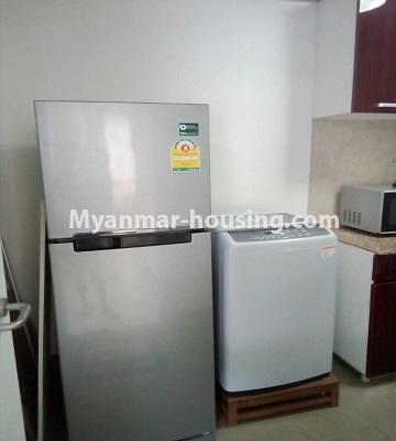 ミャンマー不動産 - 賃貸物件 - No.4506 - Decorated one bedroom Star City Condo room with furniture for rent in Thanlyin! - fridge and washing machine 