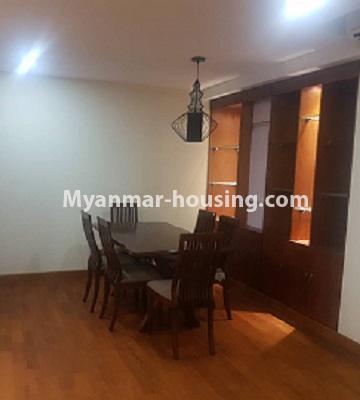 缅甸房地产 - 出租物件 - No.4511 - Decorated two bedroom Star City Condo room with furniture for rent in Thanlyin! - dining area