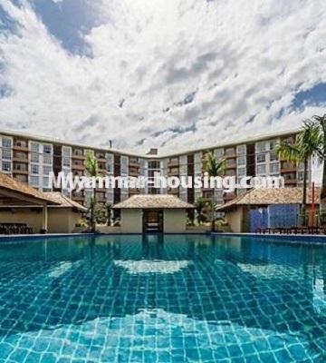 Myanmar real estate - for rent property - No.4511 - Decorated two bedroom Star City Condo room with furniture for rent in Thanlyin! - swimming pool view