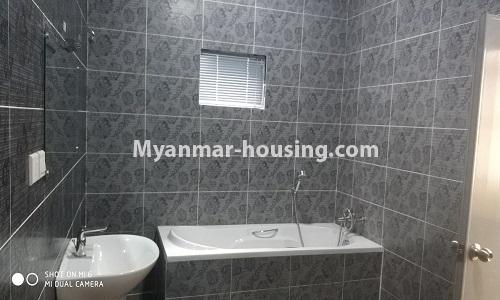 Myanmar real estate - for rent property - No.4512 - Half and three storey building with lift for office or residential option or for both in Yankin! - bathroom 2