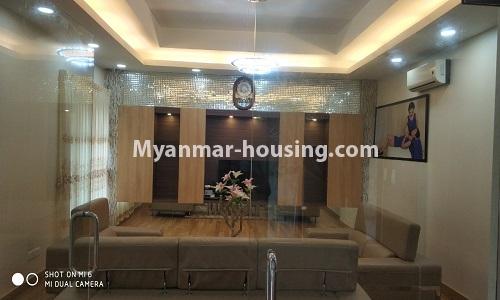 ミャンマー不動産 - 賃貸物件 - No.4512 - Half and three storey building with lift for office or residential option or for both in Yankin! - living room 3