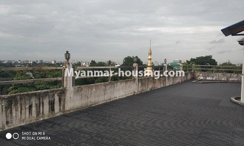 缅甸房地产 - 出租物件 - No.4512 - Half and three storey building with lift for office or residential option or for both in Yankin! - outside view from the roof