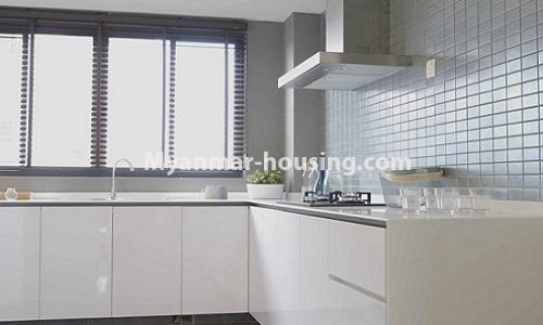 Myanmar real estate - for rent property - No.4513 - Standard decorated Serene condominium room for rent in South Okkalapa! - kitchen view