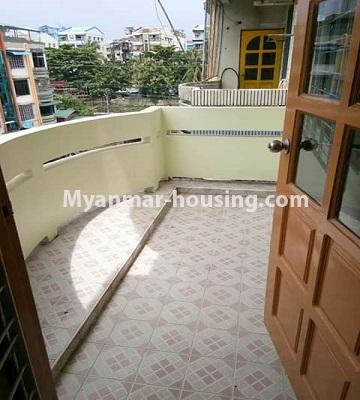 缅甸房地产 - 出租物件 - No.4519 - Forth floor and penthouse for rent in Shwe Pa Dauk Yeik Mon, Kamaryut! - forth floor balcony 