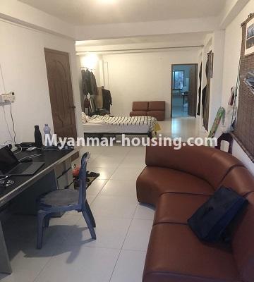 Myanmar real estate - for rent property - No.4520 - Furnished and decorated apartment room for rent in Sanchaung! - the whole room view