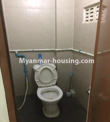 Myanmar real estate - for rent property - No.4520 - Furnished and decorated apartment room for rent in Sanchaung! - toilet
