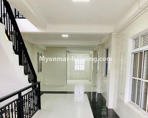 Myanmar real estate - for rent property - No.4522 - Three storey house with cheap price for rent in Kamaryut! - third floor hall view