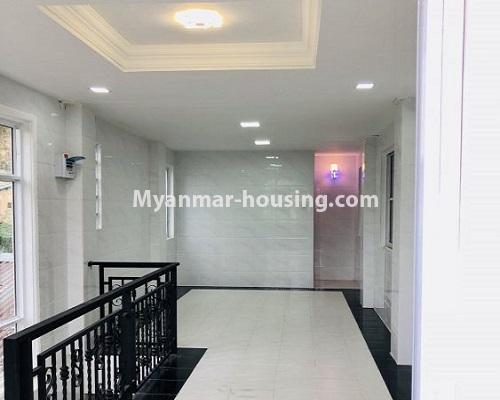 Myanmar real estate - for rent property - No.4522 - Three storey house with cheap price for rent in Kamaryut! - fouth floor hall view