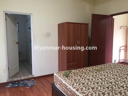 Myanmar real estate - for rent property - No.4525 - Three bedroom condo room near Hledan Junction in Kamaryut! - master bedroom view
