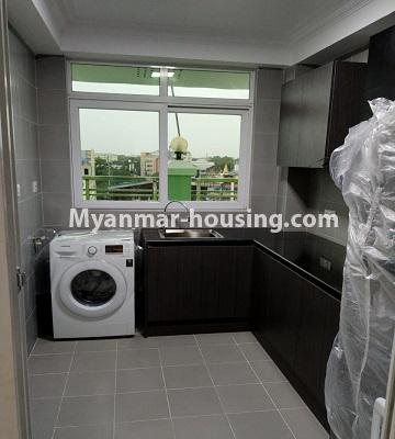 Myanmar real estate - for rent property - No.4526 - Penthouse with amazing river view and town view for rent in Ahlone! - kitchen view