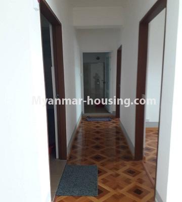 Myanmar real estate - for rent property - No.4527 - Two bedroom condominium room for rent in Botahtaung Time Square! - corridor view