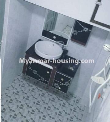 Myanmar real estate - for rent property - No.4529 - Decorated apartment room for rent near Gwa market, Sanchaung! - bathroom