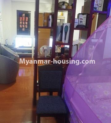 缅甸房地产 - 出租物件 - No.4529 - Decorated apartment room for rent near Gwa market, Sanchaung! - interior view