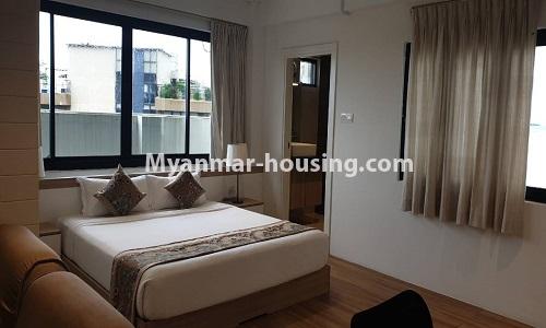 Myanmar real estate - for rent property - No.4530 - Residential Serviced Pent House Room for rent in Bahan! - master bedroom 1