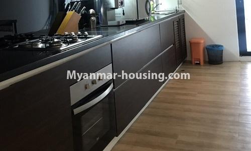 Myanmar real estate - for rent property - No.4530 - Residential Serviced Pent House Room for rent in Bahan! - kitchen view