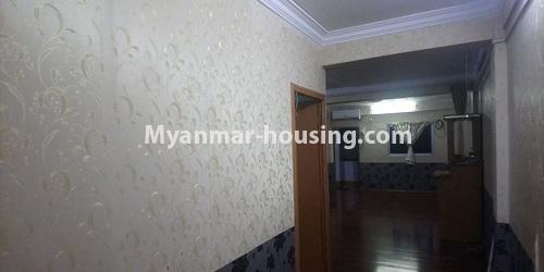 Myanmar real estate - for rent property - No.4531 - Apartment first floor large room for rent in Sanchaung! - corridor