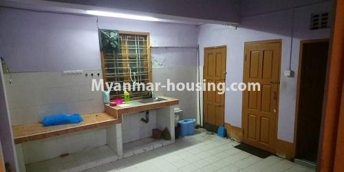 Myanmar real estate - for rent property - No.4531 - Apartment first floor large room for rent in Sanchaung! - kitchen