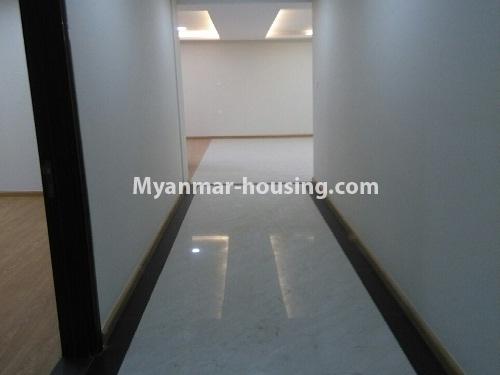 Myanmar real estate - for rent property - No.4532 - Fully decorated Grand Myakanthar Condominium room for rent in Hlaing! - corridor