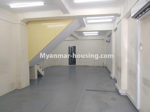 Myanmar real estate - for rent property - No.4537 - Ground floor with full mezzanine in Bo Yar Nyunt Street, Dagon! - ground floor hall view