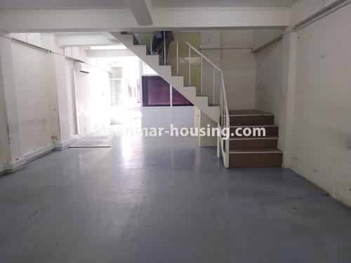 Myanmar real estate - for rent property - No.4537 - Ground floor with full mezzanine in Bo Yar Nyunt Street, Dagon! - grond floor  hall view