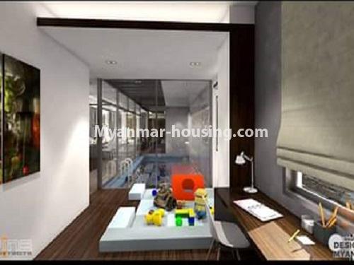 ミャンマー不動産 - 賃貸物件 - No.4543 - New Modern Landed House with swimming pool and gym in the compound for rent in Thin Gann Gyun! - another interior decoration