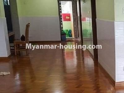 Myanmar real estate - for rent property - No.4545 - Two bedrooms mini condominium room with furniture for rent near Myaynigone! - corridor view