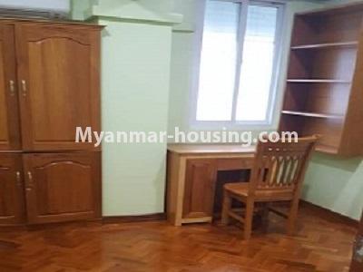 Myanmar real estate - for rent property - No.4545 - Two bedrooms mini condominium room with furniture for rent near Myaynigone! - master bedroom viet