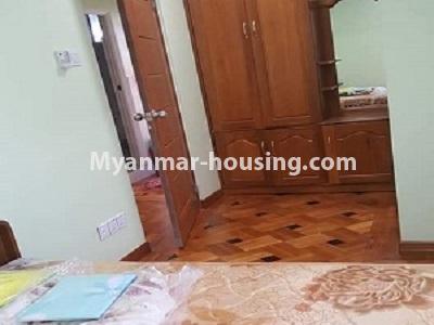 Myanmar real estate - for rent property - No.4545 - Two bedrooms mini condominium room with furniture for rent near Myaynigone! - bedroom view