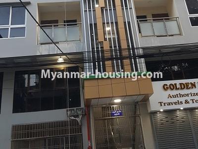 Myanmar real estate - for rent property - No.4545 - Two bedrooms mini condominium room with furniture for rent near Myaynigone! - buildng view