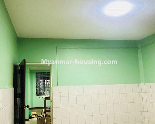 Myanmar real estate - for rent property - No.4546 - First floor apartment for rent in Thirimingalar Housing, Ahlone! - bedroom 2 view