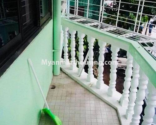 Myanmar real estate - for rent property - No.4546 - First floor apartment for rent in Thirimingalar Housing, Ahlone! - another balcony view
