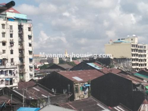 Myanmar real estate - for rent property - No.4550 - Furnished Kyaw City condominium room for rent in the Yangon Downtown Area! - outside view